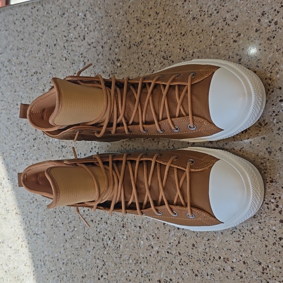 Converse Chuck Taylor All Star Waterproof High Top Boot Sneakers Brown Men 13 - Picture 4 of 9